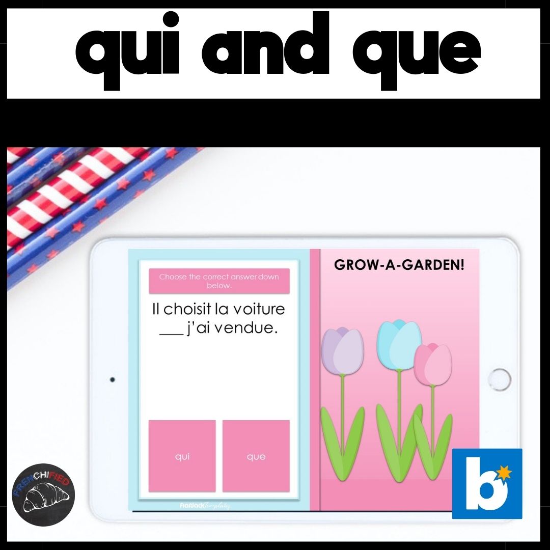 French qui or que - Boom™ Cards
