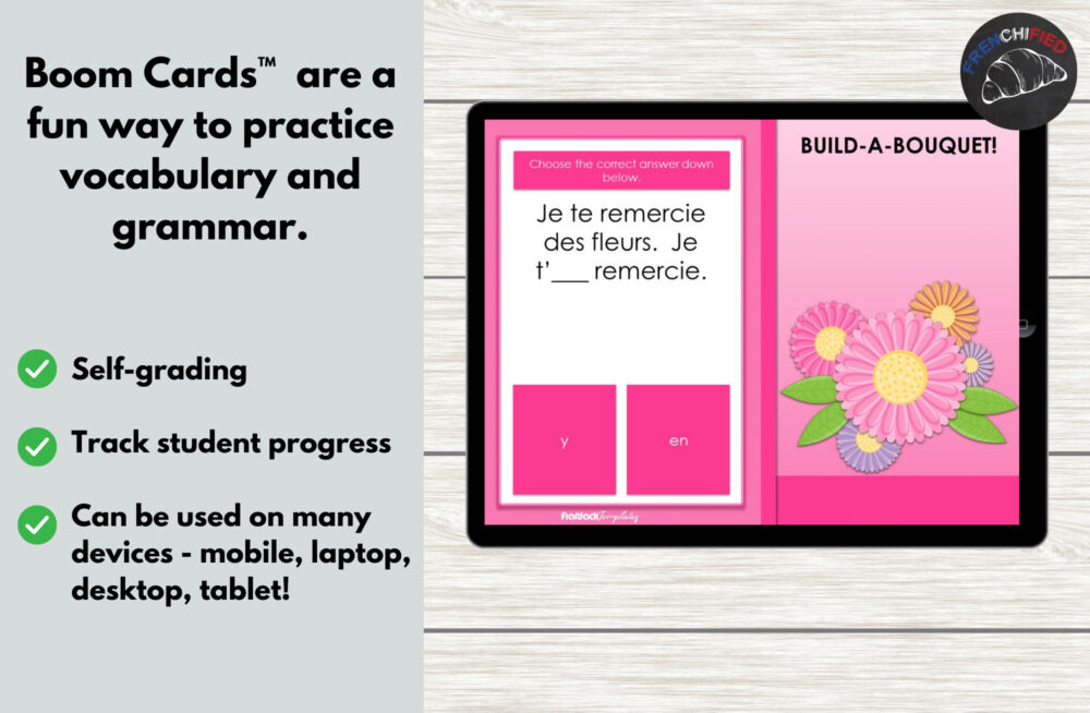 French y and en - Boom™ Cards