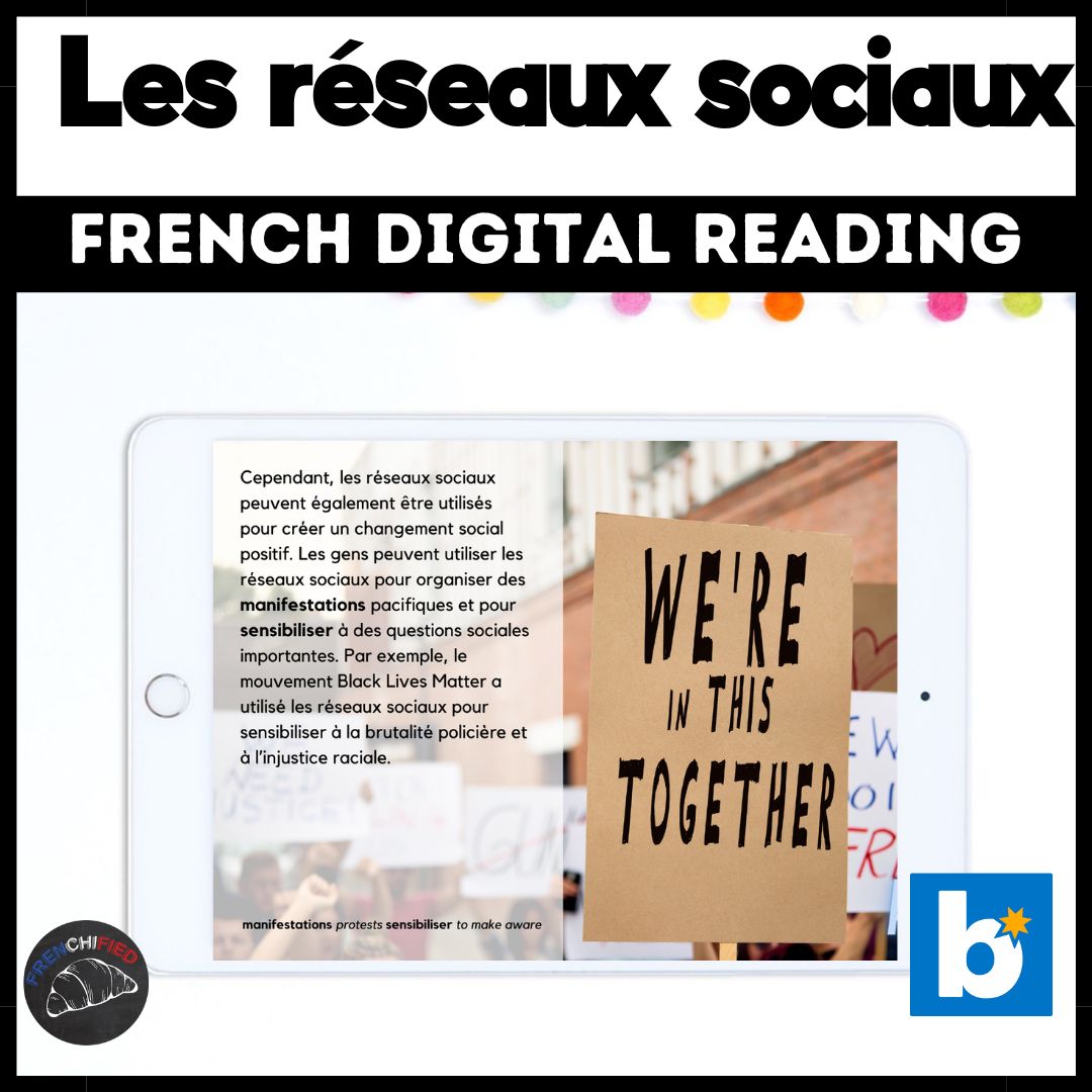 Social media French reading