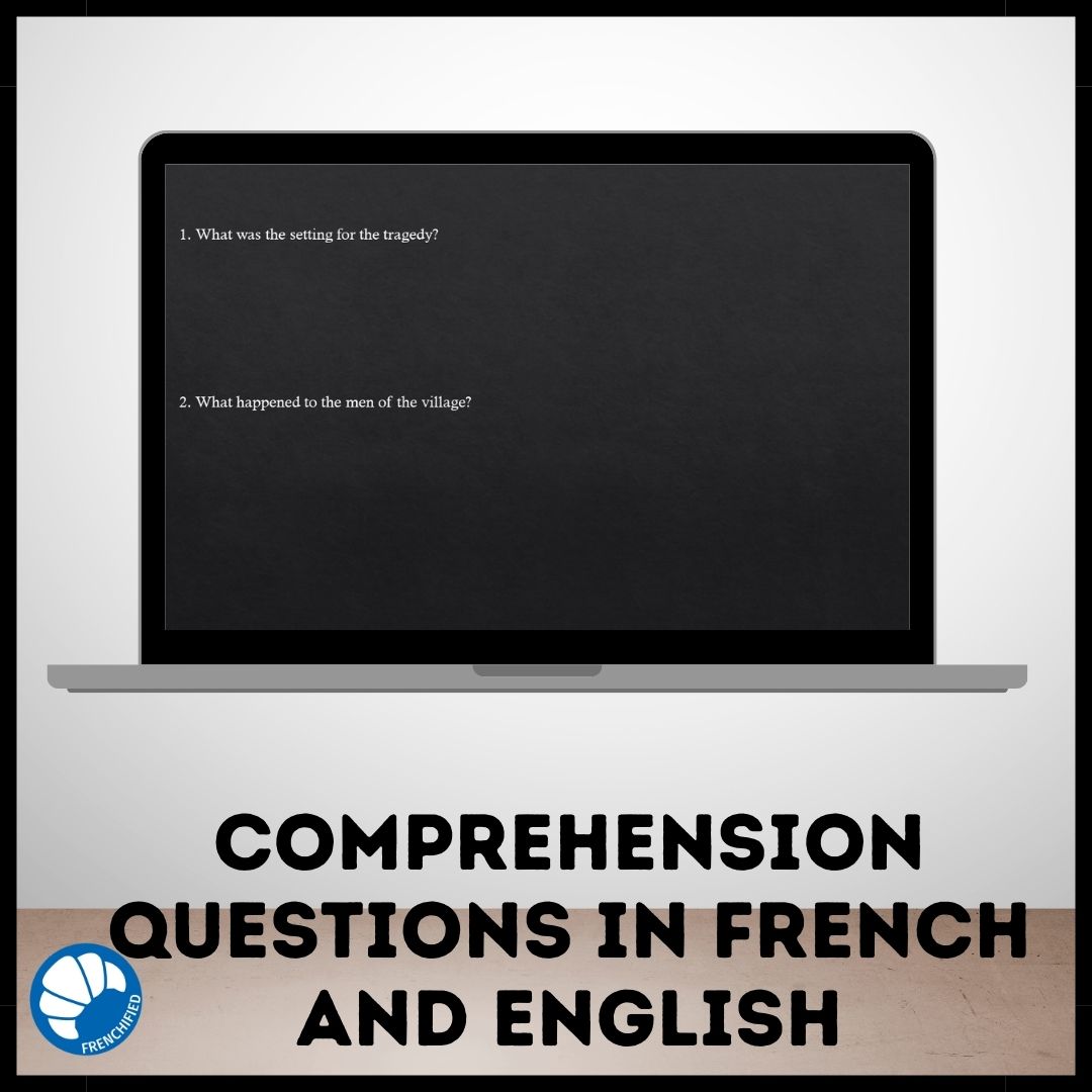 French reading comprehension - Oradour-sur-Glane for Boom™ cards 3 French reading comprehension - Oradour-sur-Glane for Boom™ cards - Image 3