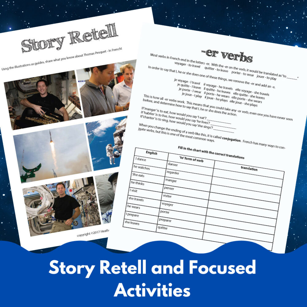 Thomas Pesquet in French class - an exciting person