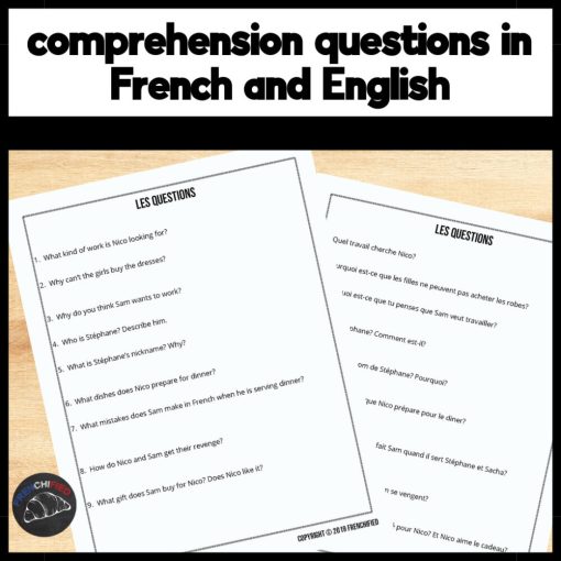 Extra French episodes 1-4 worksheets - worksheets to accompany episodes 1-4