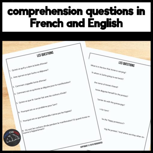 Extra French episode 10 worksheets -Annie proteste