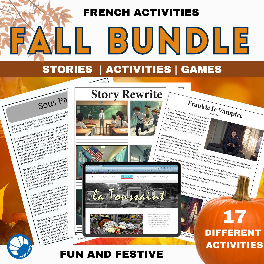 French autumn activities bundle 1 French Autumn activities