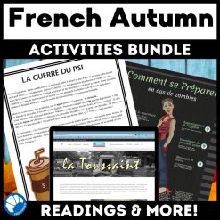 French autumn activities bundle