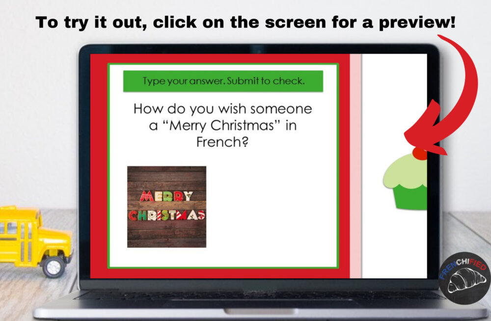 French Christmas vocabulary - Boom™ Cards