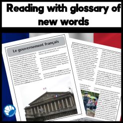 The French Government French reading activity