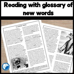 La peste noire French reading comprehension activity