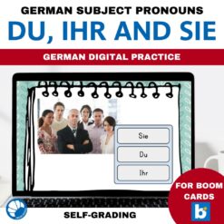German pronouns digital game
