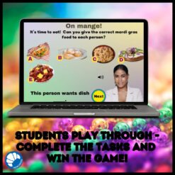 Alternative view of French Mardi Gras digital escape game