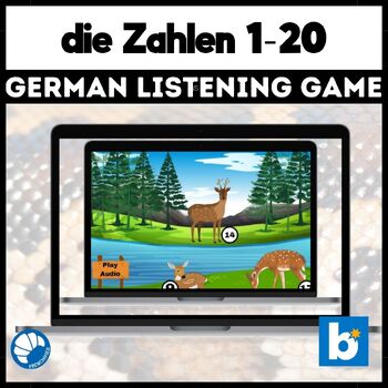 German numbers 1-20 listening - Boom™ Cards