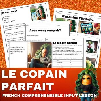 Le Copain Parfait - beginning French short story to practice être and adjectives