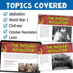 Alternative view of Russian Revolution Escape game for high school World History