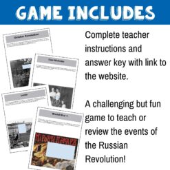 Russian Revolution Escape game for high school World History