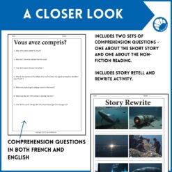 Alternative view of - the Loneliest Whale French reading comprehension short story