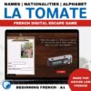 Beginning French escape room La Tomate