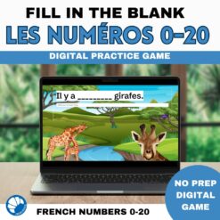 French numbers les numéros 1-20 bundle digital practice games 8 French numbers les numéros 1-20 bundle digital practice games