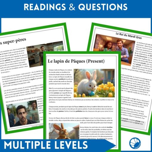 French Holiday Short Story bundle reading comprehension and activities - Image 3