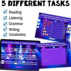 French invitations, likes/dislikes, ER verbs - Novice Low Beginning French escape game 8 French invitations, likes/dislikes, ER verbs - Novice Low Beginning French escape game