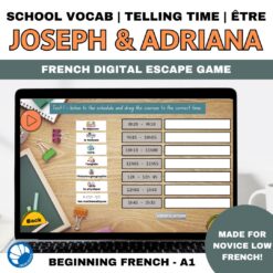 French school digital escape game
