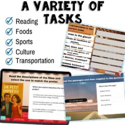 French leisure Novice Low/Mid Beginning French escape game - café, movies, transport, sports 7 French leisure Novice Low/Mid Beginning French escape game - café, movies, transport, sports