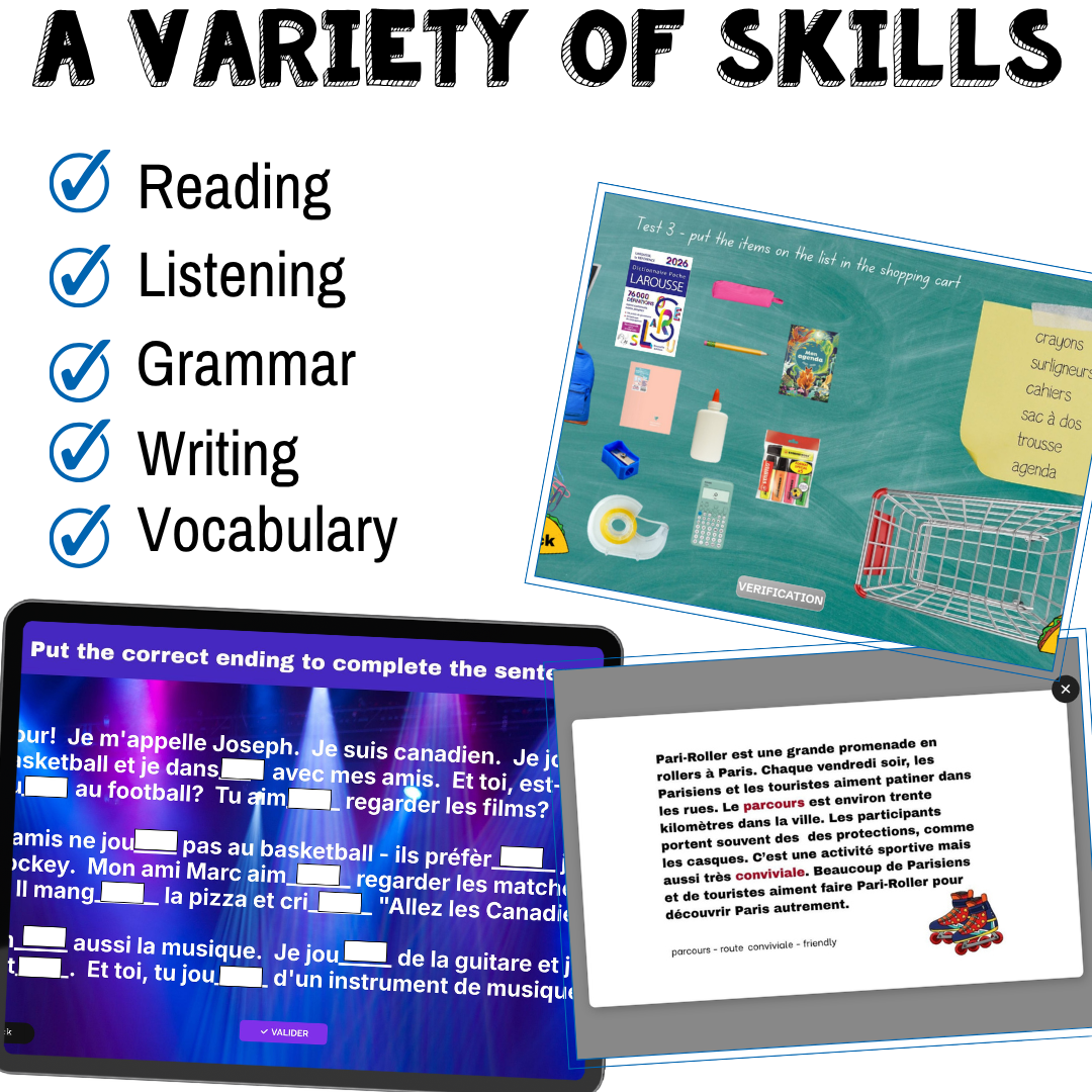 Semester 1 French Novice Low Beginning French escape games 4 Semester 1 French Novice Low Beginning French escape games - Image 4