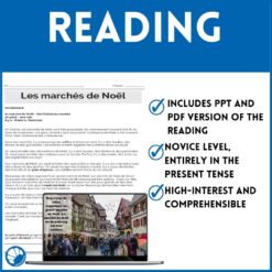 French Christmas markets Beginning French CI Lesson Plan 8 French Christmas markets Beginning French CI Lesson Plan
