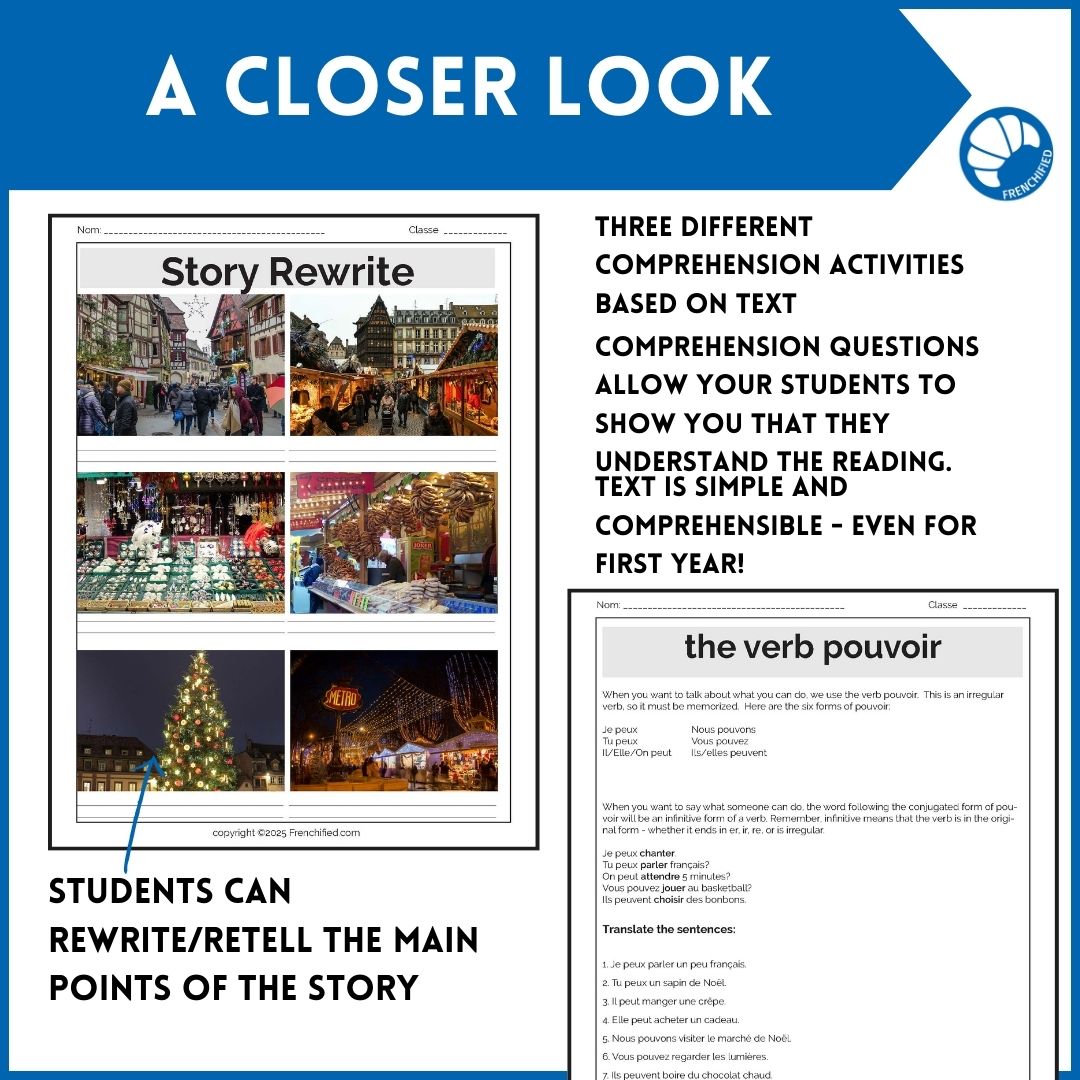 French Christmas markets Beginning French CI Lesson Plan 5 French Christmas markets Beginning French CI Lesson Plan - Image 5