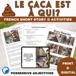 French possessive adjectives short story