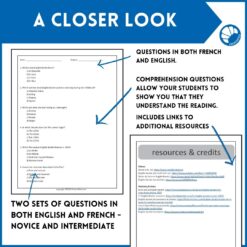 Brigitte Bardot French reading comprehension - three different levels NH, IL, IM