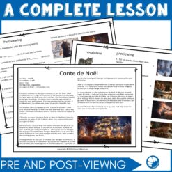 Conte de Noël Beginning French Christmas movie talk script and activities 7 Conte de Noël Beginning French Christmas movie talk script and activities