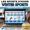 French winter sports vocabulary game
