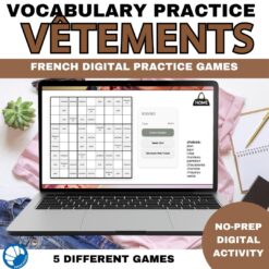 French clothing vocabulary practice