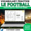French soccer vocabulary practice games