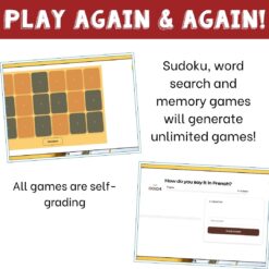 French professions vocabulary activity practice games jobs métiers