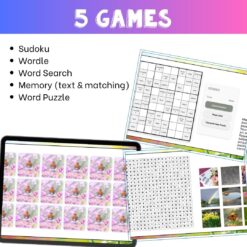 French spring vocabulary activity practice games le printemps