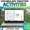 French activity verbs vocabulary practice games different activities