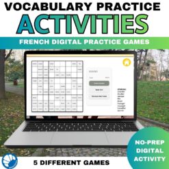 French activity verbs vocabulary practice games different activities