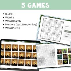 French animals vocabulary activity practice games 6 different activities