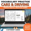 French cars and driving vocabulary