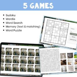 Alternative view of French house vocabulary activity practice games 6 different activities