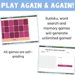 Spanish house vocabulary activity practice games la casa 6 different activities