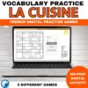 French kitchen vocabulary activity