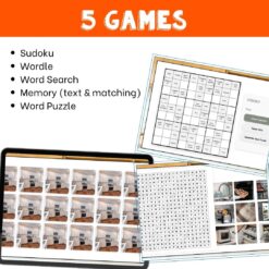 French kitchen vocabulary activity practice games 6 different activities