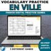 French places in town vocabulary activity practice games 6 different activities