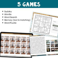 French places in town vocabulary activity practice games 6 different activities