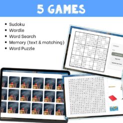 French school vocabulary activity practice games 6 different activities