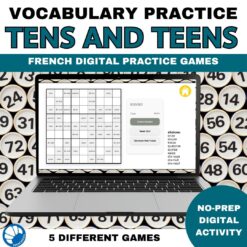 French numbers tens and teens