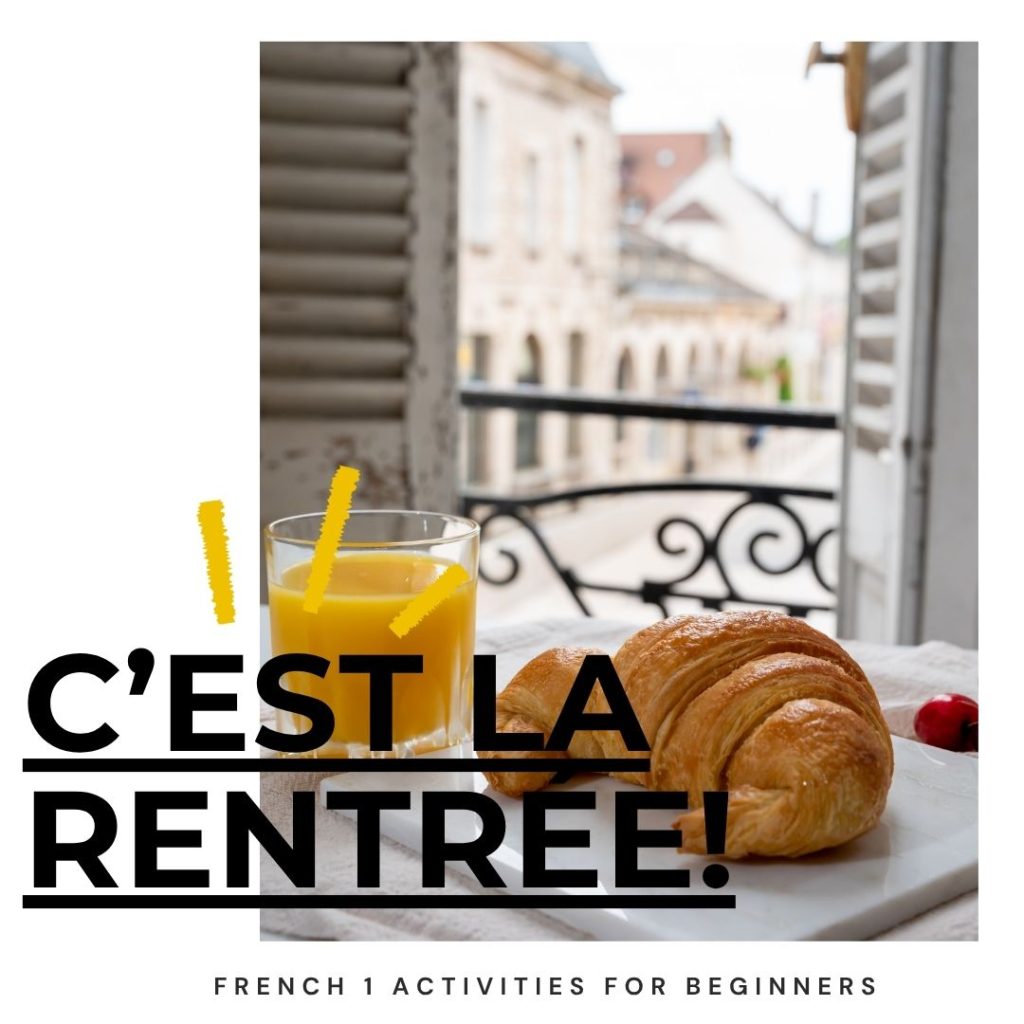French 1 activities