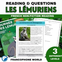 Lemurs of Madagascar French reading